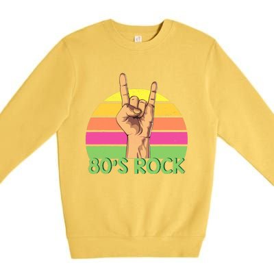 Vintage Retro 80's Rock Band Premium Crewneck Sweatshirt