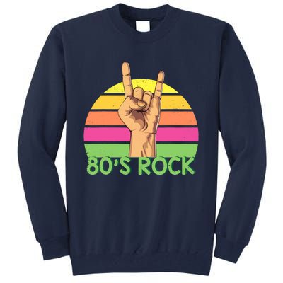 Vintage Retro 80's Rock Band Tall Sweatshirt