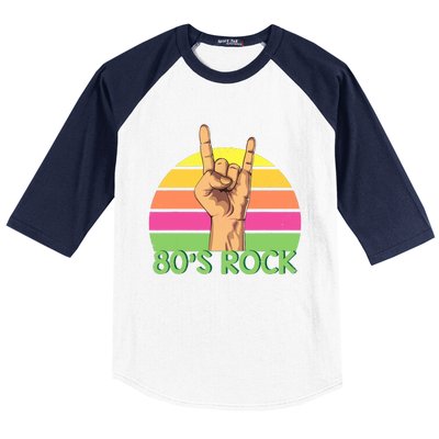 Vintage Retro 80's Rock Band Baseball Sleeve Shirt