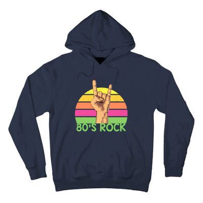 Vintage Retro 80's Rock Band Tall Hoodie