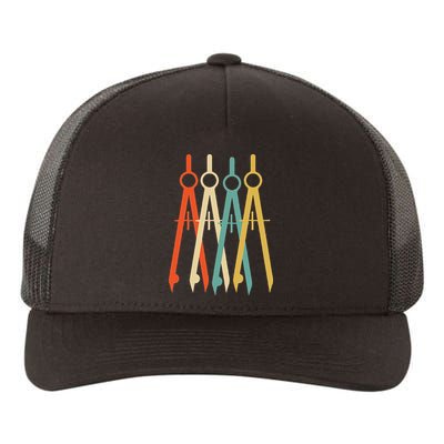 Vintage Retro Art Architect Architecture Yupoong Adult 5-Panel Trucker Hat
