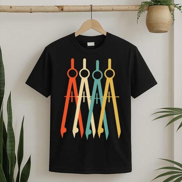 Vintage Retro Art Architect Architecture T-Shirt