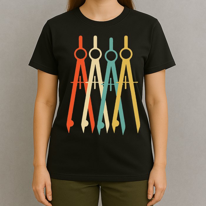 Vintage Retro Art Architect Architecture T-Shirt