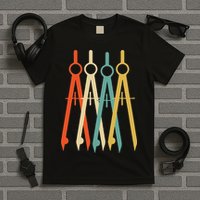 Vintage Retro Art Architect Architecture T-Shirt