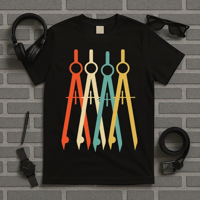 Vintage Retro Art Architect Architecture T-Shirt