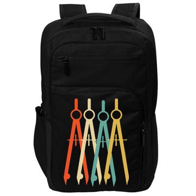 Vintage Retro Art Architect Architecture Impact Tech Backpack