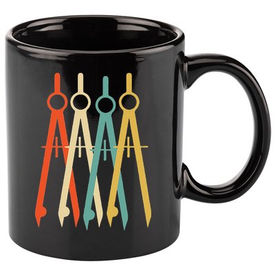 Vintage Retro Art Architect Architecture 11oz C Handle Ceramic Mug