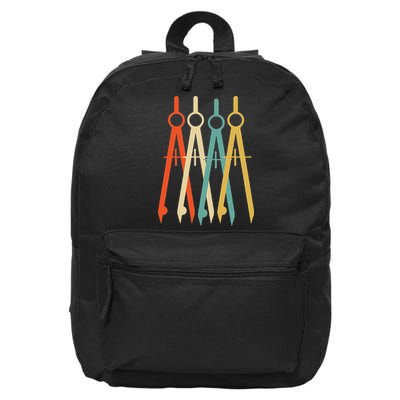 Vintage Retro Art Architect Architecture 16 in Basic Backpack