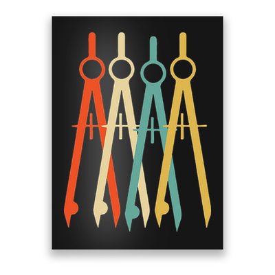 Vintage Retro Art Architect Architecture Poster
