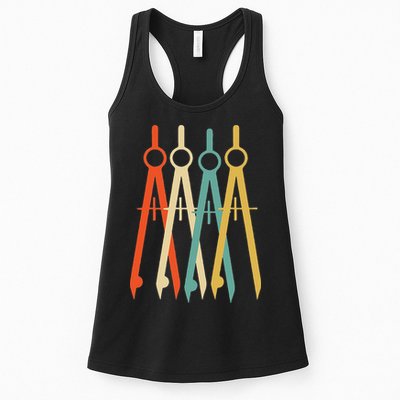 Vintage Retro Art Architect Architecture Womens Tank Top