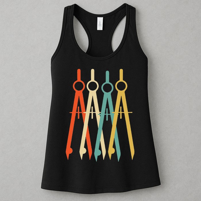 Vintage Retro Art Architect Architecture Womens Tank Top
