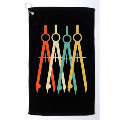 Vintage Retro Art Architect Architecture Golf Towel