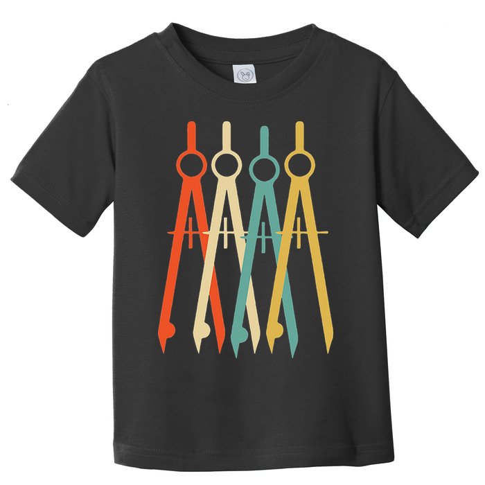 Vintage Retro Art Architect Architecture Toddler T-Shirt