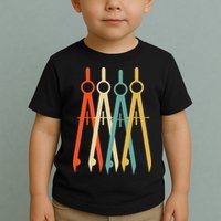 Vintage Retro Art Architect Architecture Toddler T-Shirt