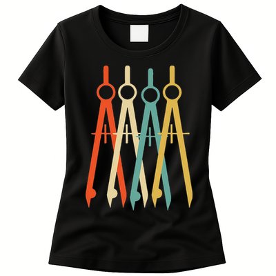 Vintage Retro Art Architect Architecture Womens T-Shirt