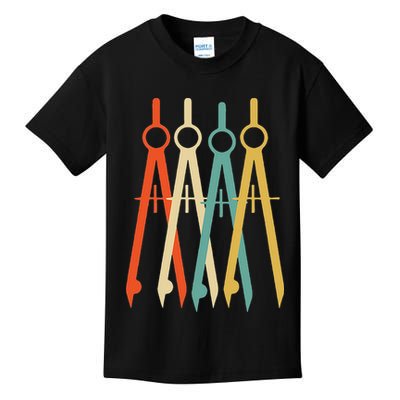 Vintage Retro Art Architect Architecture Kids T-Shirt