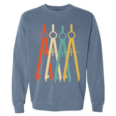 Vintage Retro Art Architect Architecture Garment-Dyed Sweatshirt