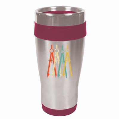 Vintage Retro Art Architect Architecture 16oz Travel Tumbler