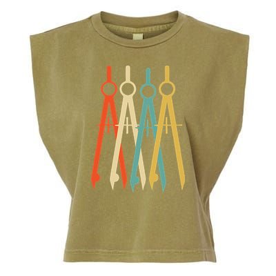 Vintage Retro Art Architect Architecture Garment-Dyed Women's Muscle Tee
