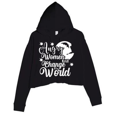 Vintage Rights Angry Will Change The World Cute Gift Crop Fleece Hoodie