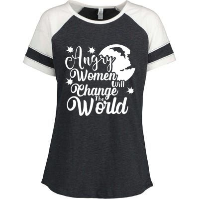 Vintage Rights Angry Will Change The World Cute Gift Enza Ladies Jersey Colorblock Tee