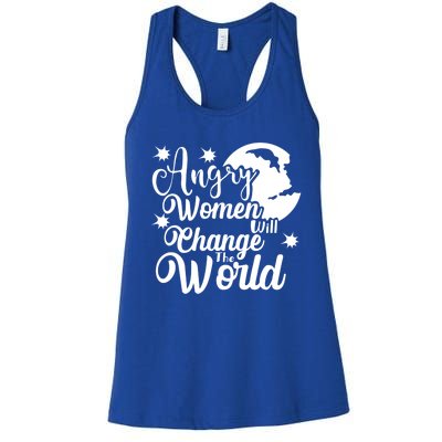 Vintage Rights Angry Will Change The World Cute Gift Women's Racerback Tank