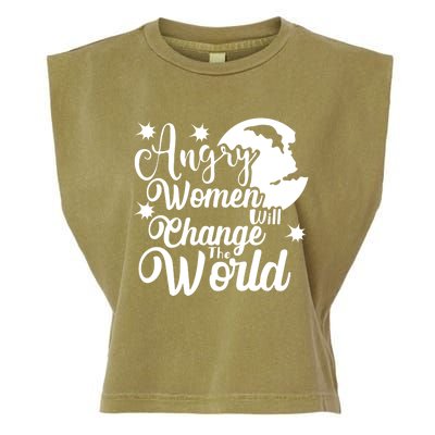 Vintage Rights Angry Will Change The World Cute Gift Garment-Dyed Women's Muscle Tee