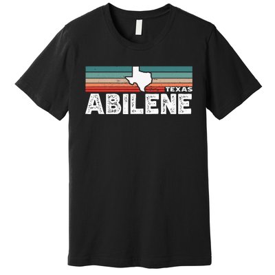 Vintage Retro Abilene Tx Tourist Native Texas State Premium T-Shirt