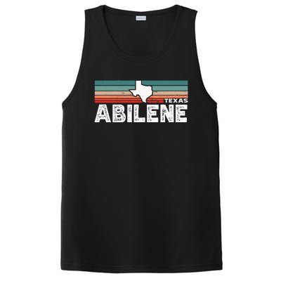 Vintage Retro Abilene Tx Tourist Native Texas State PosiCharge Competitor Tank