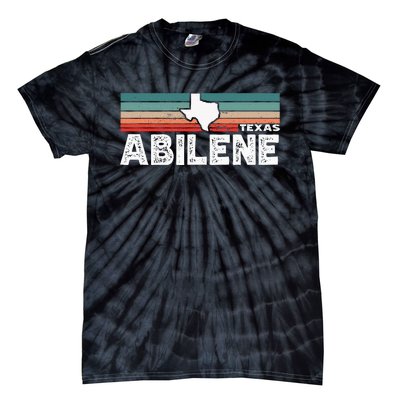 Vintage Retro Abilene Tx Tourist Native Texas State Tie-Dye T-Shirt