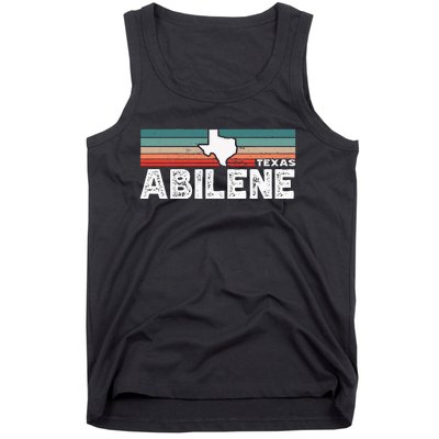 Vintage Retro Abilene Tx Tourist Native Texas State Tank Top