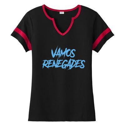 Vamos Renegades Arlington Football Tailgate Ladies Halftime Notch Neck Tee