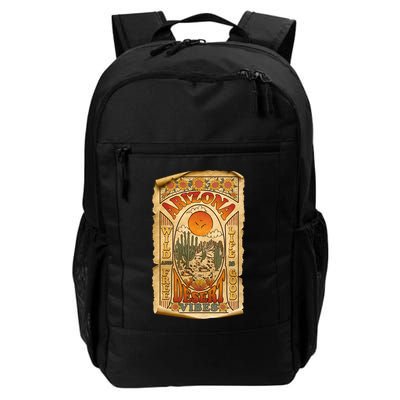 Vintage Retro Arizona Desert Vibes Travel Poster Backpack