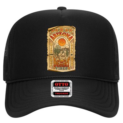 Vintage Retro Arizona Desert Vibes Travel Poster Trucker Hat