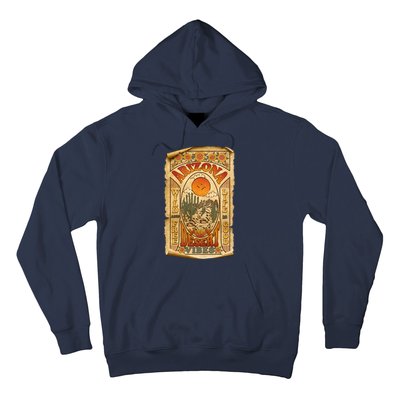 Vintage Retro Arizona Desert Vibes Travel Poster Hoodie