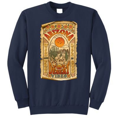 Vintage Retro Arizona Desert Vibes Travel Poster Sweatshirt