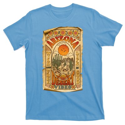 Vintage Retro Arizona Desert Vibes Travel Poster T-Shirt