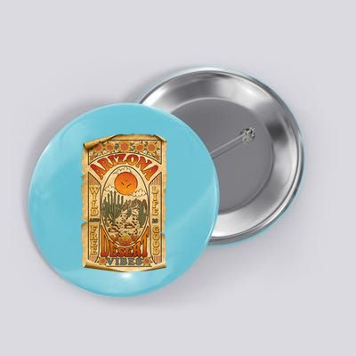 Vintage Retro Arizona Desert Vibes Travel Poster Button