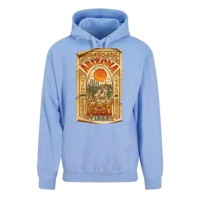 Vintage Retro Arizona Desert Vibes Travel Poster Unisex Surf Hoodie