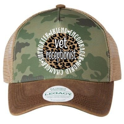 Vet Receptionist Appreciation Veterinary Receptionist Meaningful Gift Legacy Tie Dye Trucker Hat