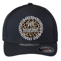 Vet Receptionist Appreciation Veterinary Receptionist Meaningful Gift Flexfit Unipanel Trucker Cap