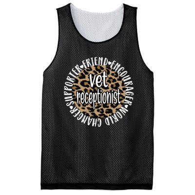 Vet Receptionist Appreciation Veterinary Receptionist Meaningful Gift Mesh Reversible Basketball Jersey Tank