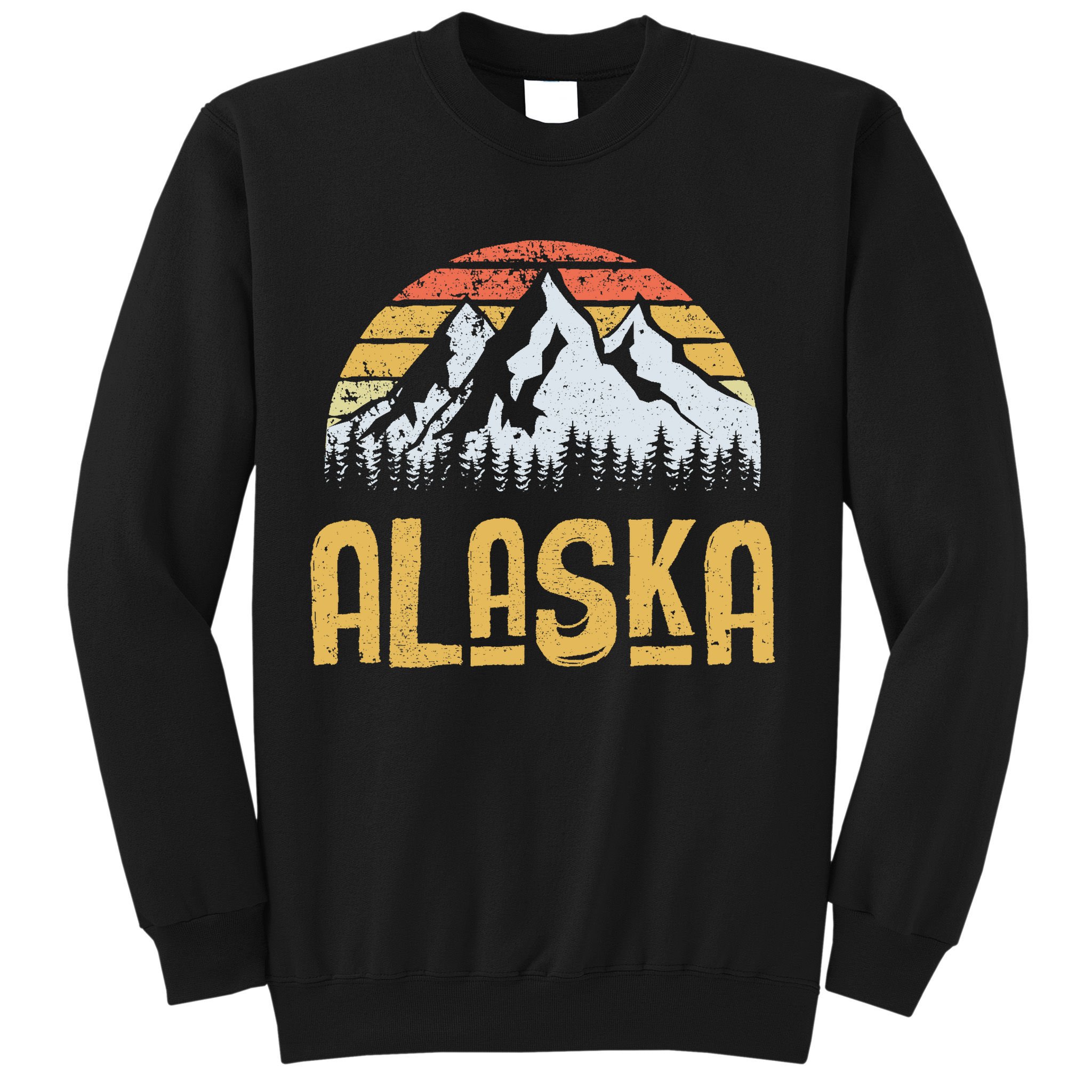 Vintage Retro Alaska U.S. Mountains Glacier Sweatshirt