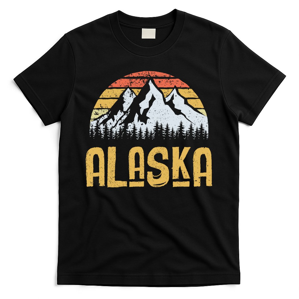 Vintage Retro Alaska U.S. Mountains Glacier T-Shirt