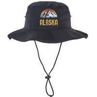 Vintage Retro Alaska U.S. Mountains Glacier Legacy Cool Fit Booney Bucket Hat