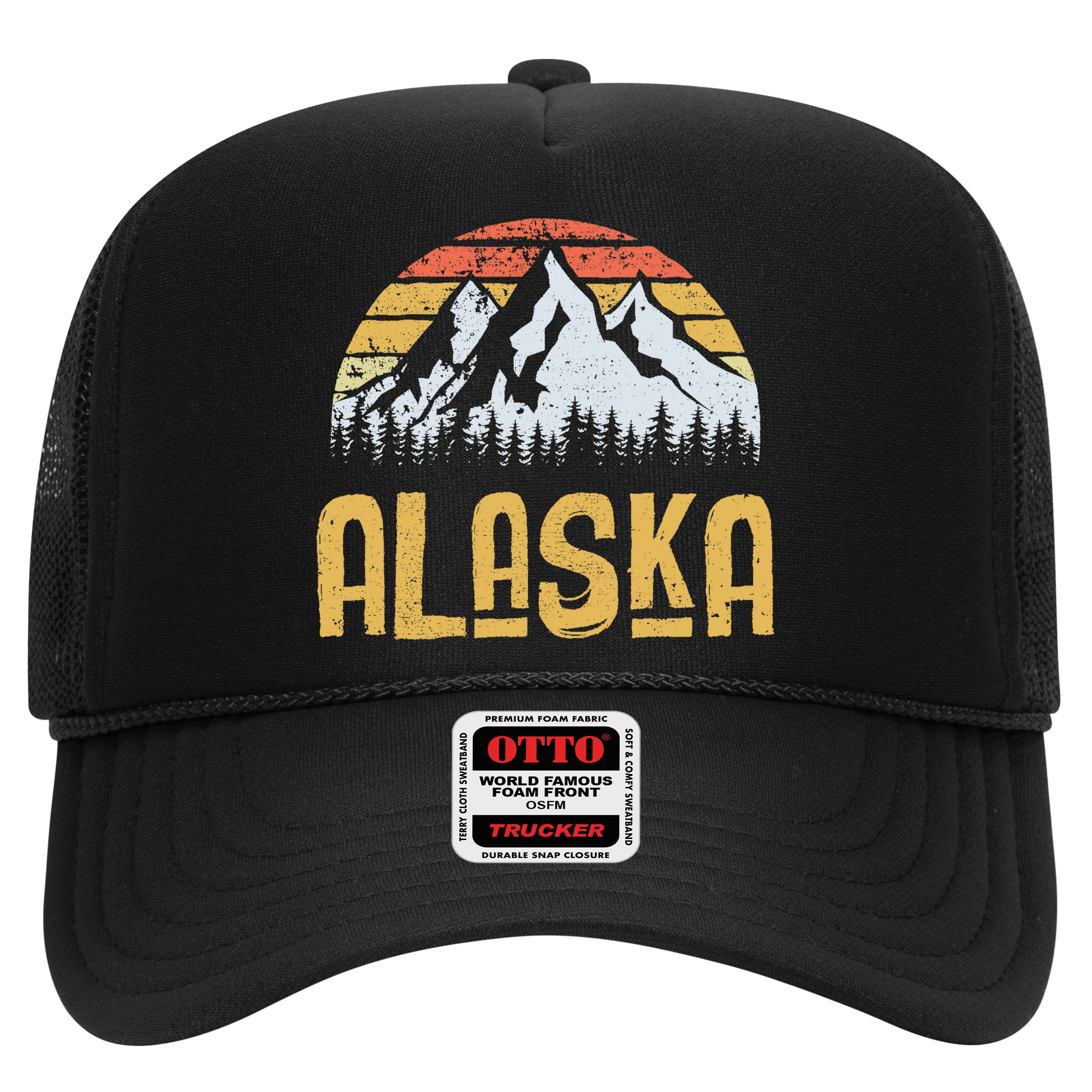 Vintage Retro Alaska U.S. Mountains Glacier Hat