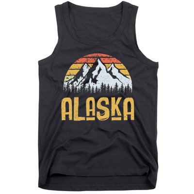 Vintage Retro Alaska U.S. Mountains Glacier Tank Top