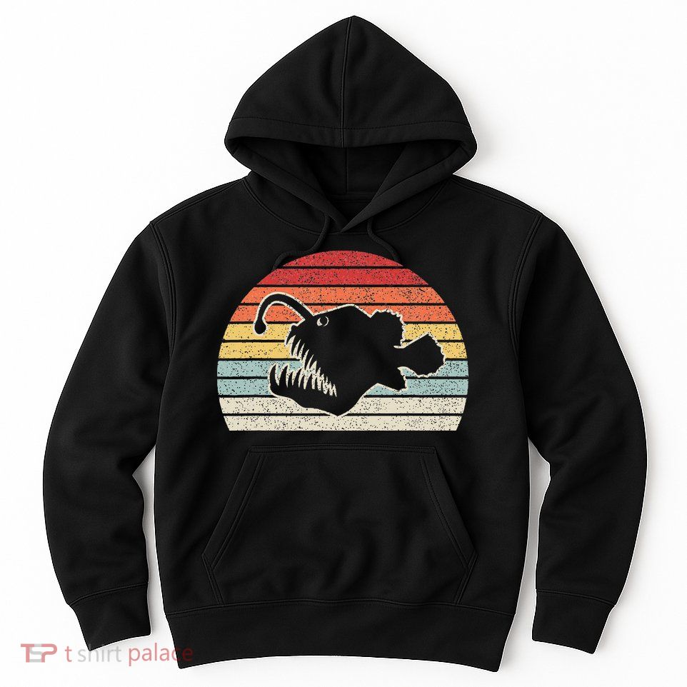 Vintage Retro Angler Fish Hoodie