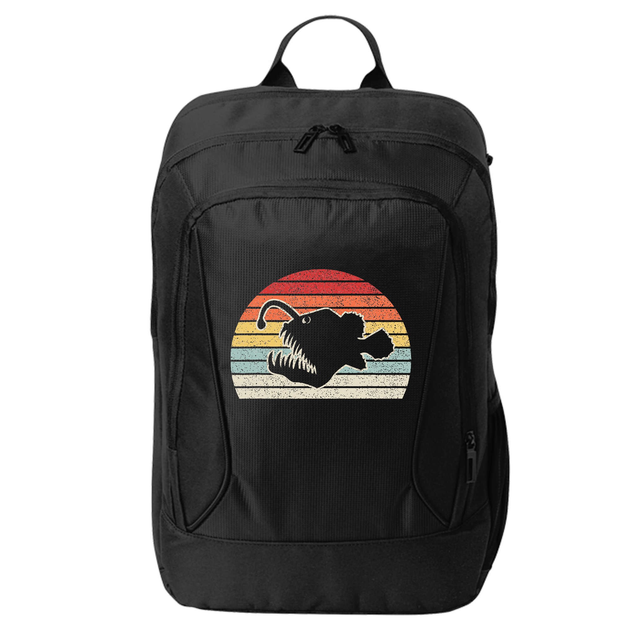Vintage Retro Angler Fish City Backpack