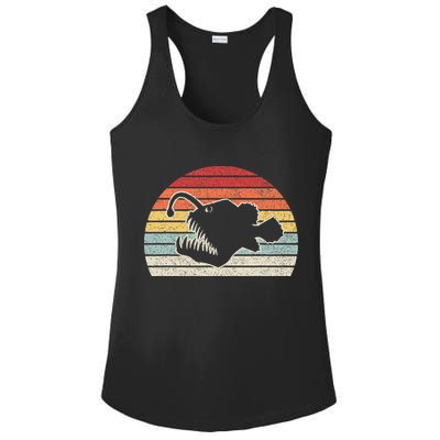Vintage Retro Angler Fish Ladies PosiCharge Competitor Racerback Tank